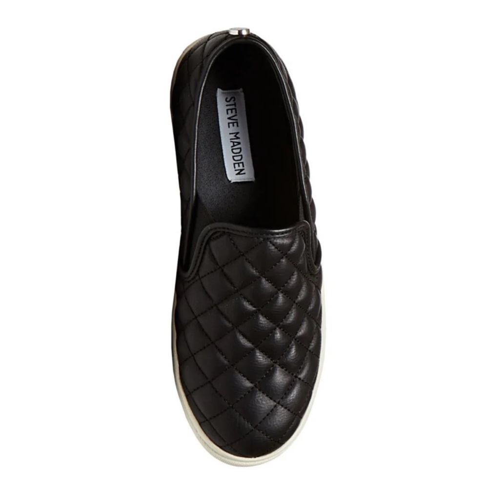 Steve Madden Eccentrq Black Slip On Sneaker - Picture 2 of 15